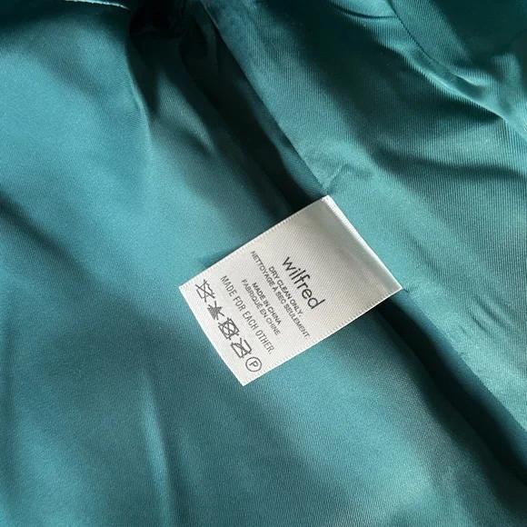 Aritzia Wilfred Women's Cherrelle (Double Breasted Blazer) Aventurine Green XXS - Picture 9 of 9